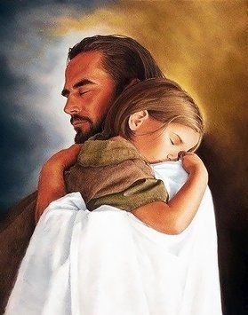 Алмазная мозаика на подрамнике Любовь Иисуса, 55&times;70 см, выкладка, квадратные камни, у AS557003П фото