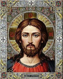 Алмазная мозаика (вышивка) Иисус Христос, 40х50 см, полная выкладка, квадратные камни, без подрамника AS45207 фото