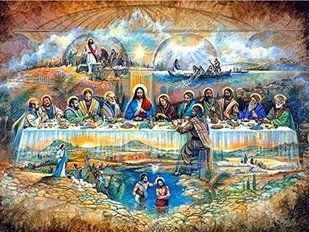 Алмазная мозаика (вышивка) Тайный ужин, 60х80см, полная выкладка, квадратные камни, без подрамника. AS60801 фото