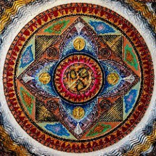 Алмазна мозаїка (вишивка) Мандала успіху у бізнесі, 40х40см, повна викладка, квадратні камені, без підрамника AS4431 фото