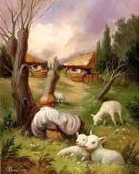 Алмазная мозаика (вышивка) "Иллюзия Шевченка. Мені тринадцятий минало.", 40х50 см, полная выкладка, квадратные AS45277 фото