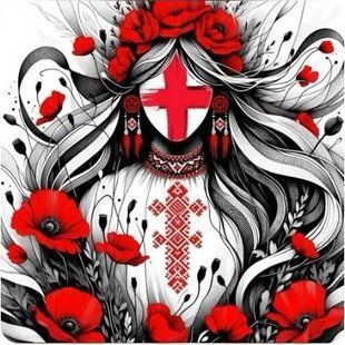 Алмазна мозаїка (вишивка) Мотанка, 40&times;40 см, повна викладка, квадратні камені, на підрамнику AS44168П фото
