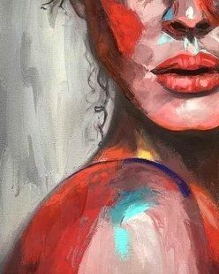 Алмазна мозаїка (вишивка) Дівчина Арт , 40х50см, повна викладка, квадратні камені, без підрамника AS45119 фото