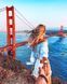 Алмазна мозаїка (вишивка) Іди зі мною. Золоті ворота, 40х50см, повна викладка, квадратні камені, без підрамника AS4586 фото 1
