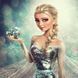 Алмазная мозаика (вышивка) Эльза, 30х30 см, полная выкладка, квадратные камни, на подрамнике AS3301п фото 1